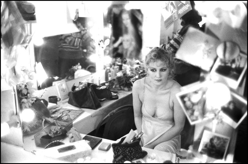 Kate Fitzpatrick - Backstage Paris Theatre c.1981