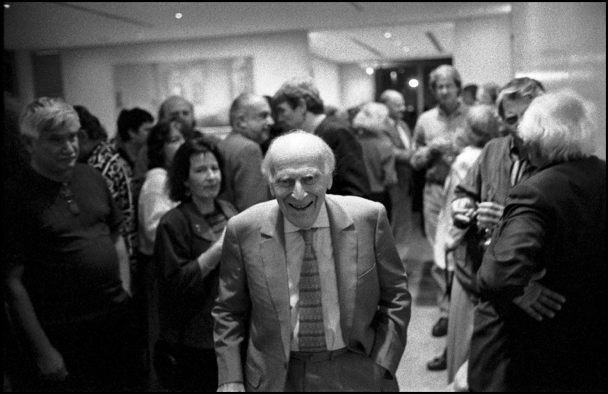 Yehudi Menuhin (1916-1999) at  the Art Gallery of NSW screening of the 1998 Curtis Levy film "Hephzibah" 