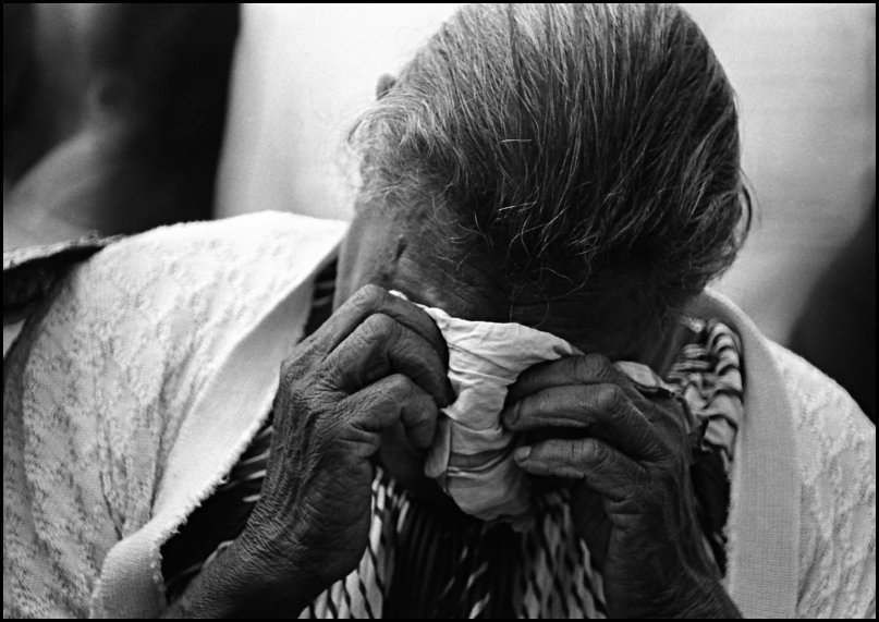 Grieving woman - Cherbourg "After 200 Years" 1988 