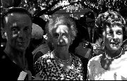 Robert Helpmann (1909-1986) with his mother and sister Sheila (R) Adelaide Festival of Arts - 1964