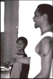 Choreographer Raymond Blanco giving workshop for Young Black and Deadly students - 2005