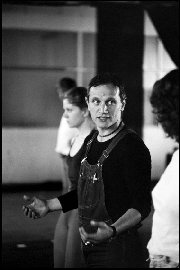 Actor, director and writer Steven Berkoff during workshop for actors in Sydney - 1975